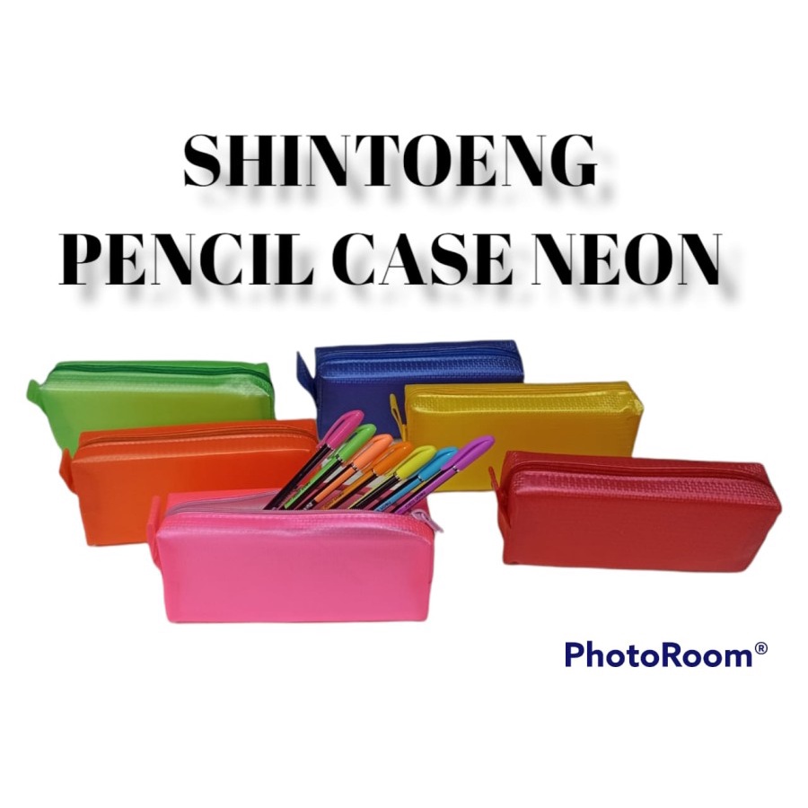 

KOTAK PENSIL WARNA NEON / PENSIL CASE SHINTOENG / POUCH kotak pensil