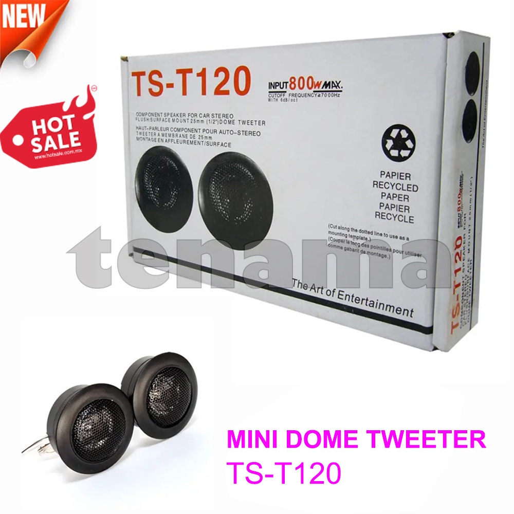 Speaker Tweeter TS-T120 Tweeter Mobil TS T120 Dome Tweeter 2 pcs