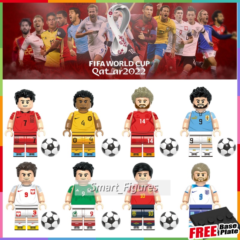G0104 Miniatur Figure Pemain Sepak Bola Kane Virgil World Cup Eriksen Untuk Koleksihadiah