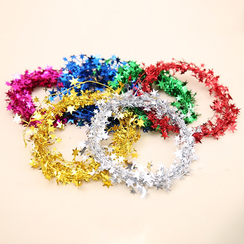 XGST star garland mini bintang kawat mini ornamen dekorasi 7.5 cm xmass