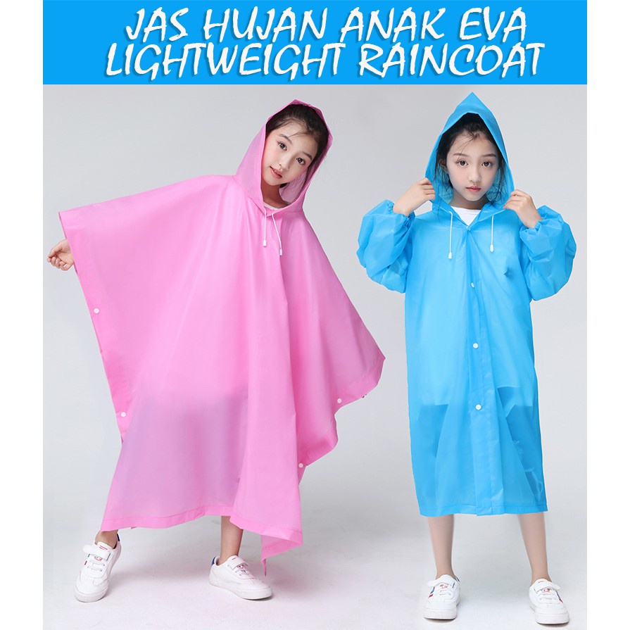 Jas Hujan Anak Model Ponco Jas Hujan Lightweight Children Poncho C.1020 Jas Hujan Anak Raincoat