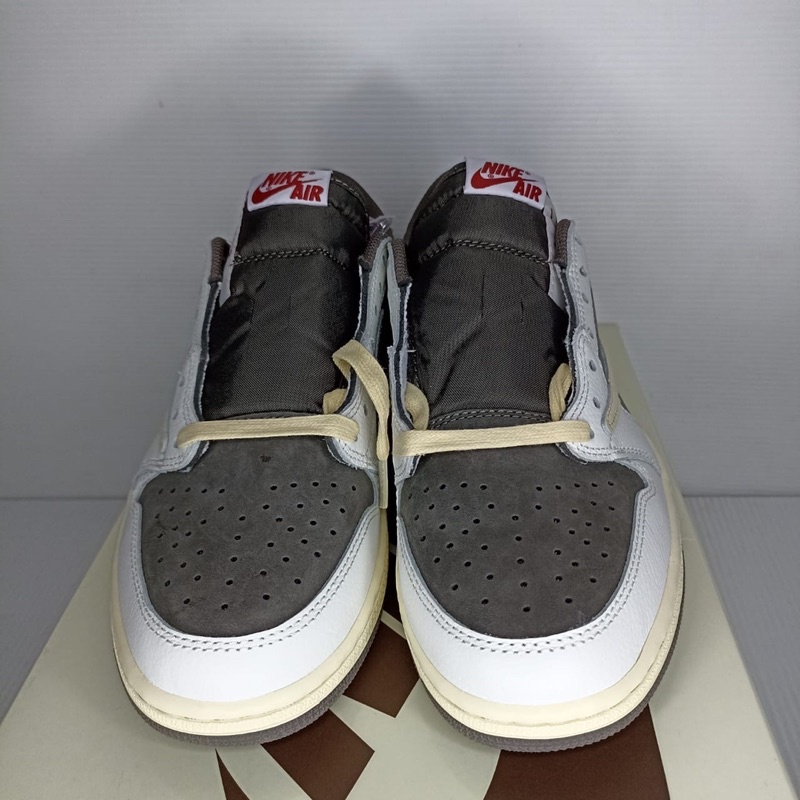 Sepatu Nike Air Jordan 1 Low Fragment Travis Scoot X Reverse Mocha BNIB