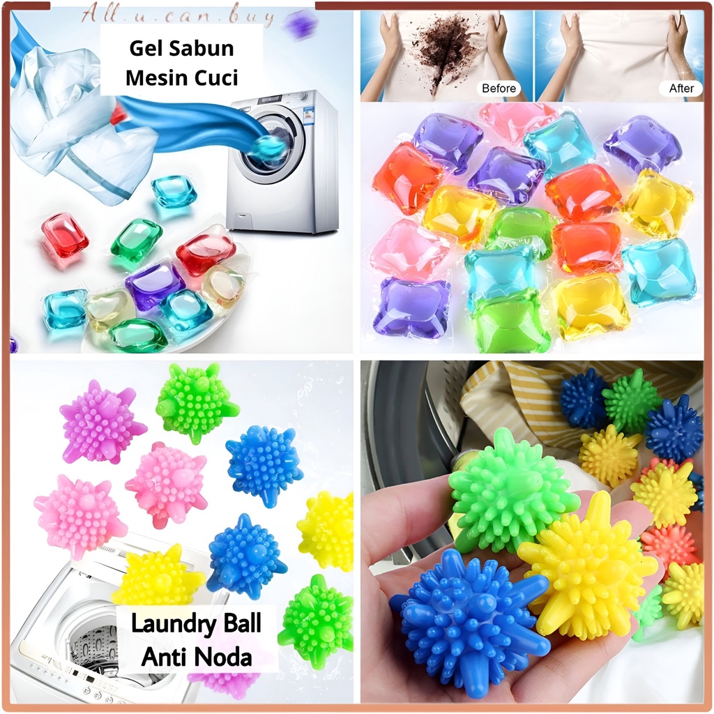 DETERJEN LAUNDRY BALL GEL DETERJEN LAUNDRY & LAUNDRY BALL ANTI NODA - GEL DETERGEN PER PCS & LAUNDRY
