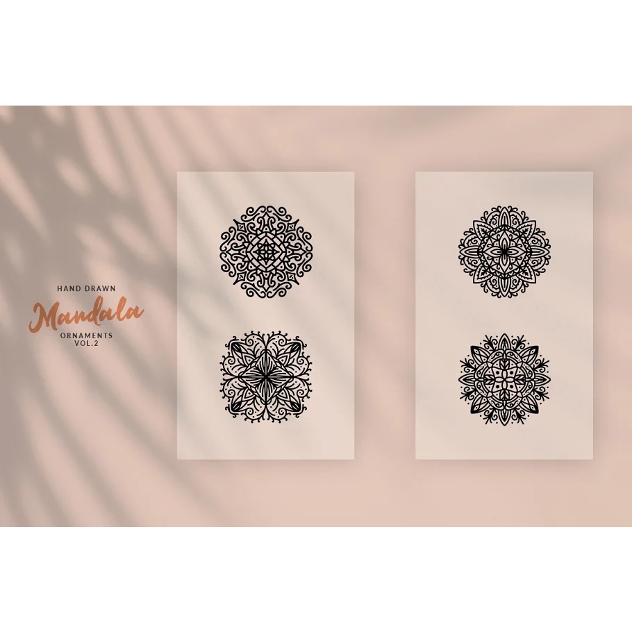 Hand Drawn Mandala Ornaments Vol2