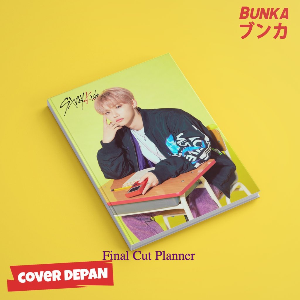 

buku tulis polos/bergaris KPOP Stray Kids Felix Hardcover A5 Buku Tulis Catatan Notes Agenda Planner Jurnal