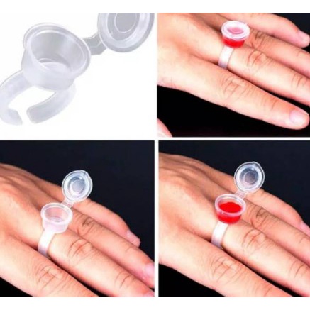 CINCIN TINTA + TUTUP / LEM BULUMATA ATAU Ring SULAM / RING GLUE EYELASH / CUP HOLDER TINTA SULAM