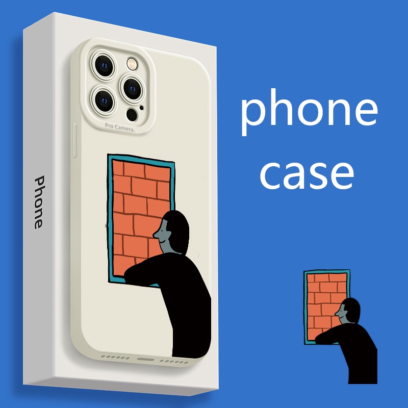 Soft Case Silikon TPU Motif Anak Laki-Laki Untuk IPhone 14 13 12 Pro Max 11 XS XR X Plus