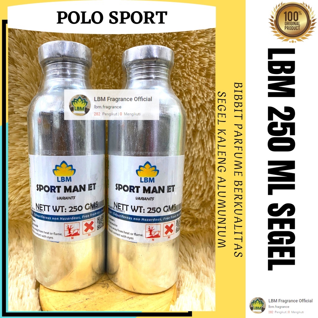 Jual Bibit Parfum Lbm Polo Sport Man 250 Ml Segel Alumunium Pabrik Perfume Bibit 9930