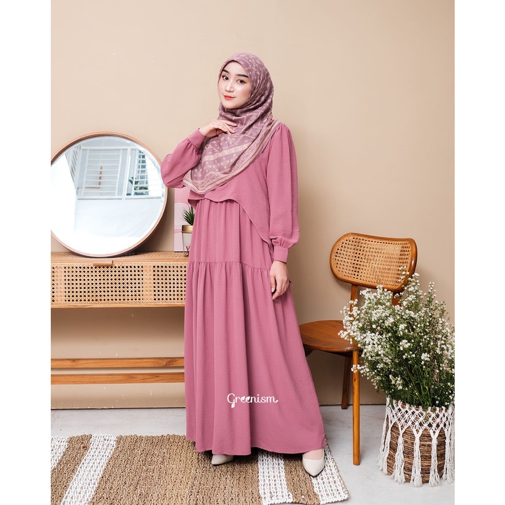 Greenism Davina Dress Quality Premium Syari'i