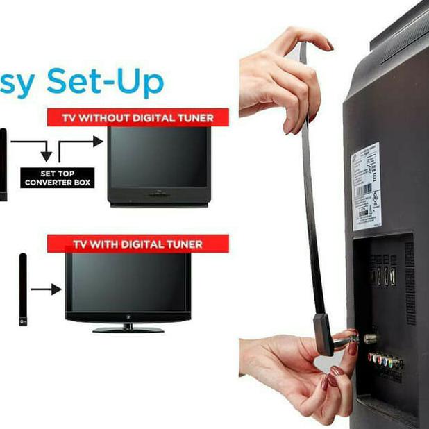 ANTENA CLEAR VISION TV KEY HDTV INDOOR INDOR DALAM DIGITAL JERNIH TV