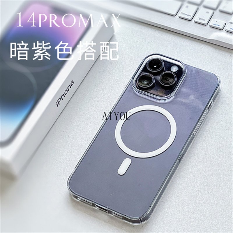 Case Magnetik Bahan Akrilik Dengan Bumper Untuk iPhone 13 12 11 14 Pro Max Xs Max X XR 7 8 Plus SE2
