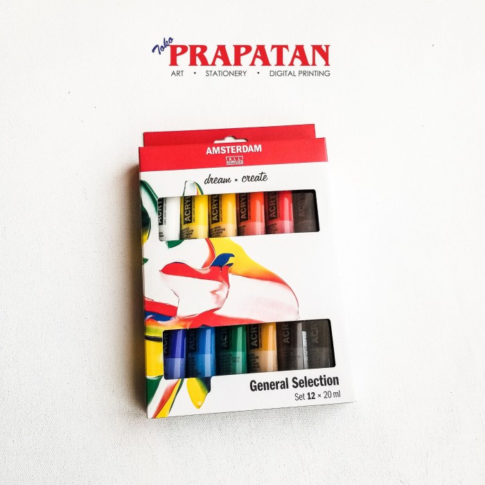 

Amsterdam Acrylic Paint General Selection set 12x20ml RTO27