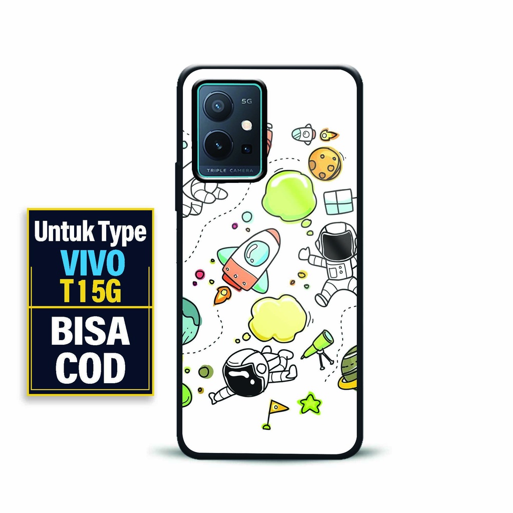 Hardcase 2D Glossy Vivo T1 5G - Case Fashion Vivo T1 5G [ Astrobocil 1 ] - Softcase Kaca Vivo T1 5G 