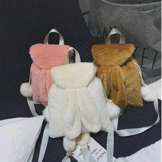 Tas Ransel Wanita Boneka Lembut - Ransel Abg - Tas Ransel Boneka