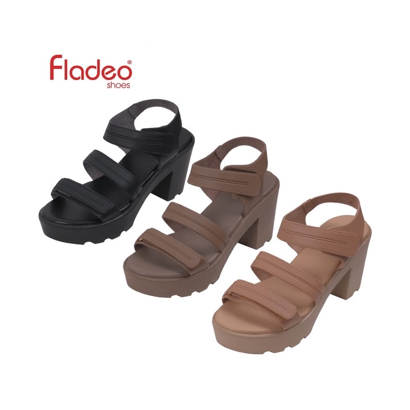 Fladeo High Heels Art LDT 422-3 RV Moca / Ramayana Jatinegara