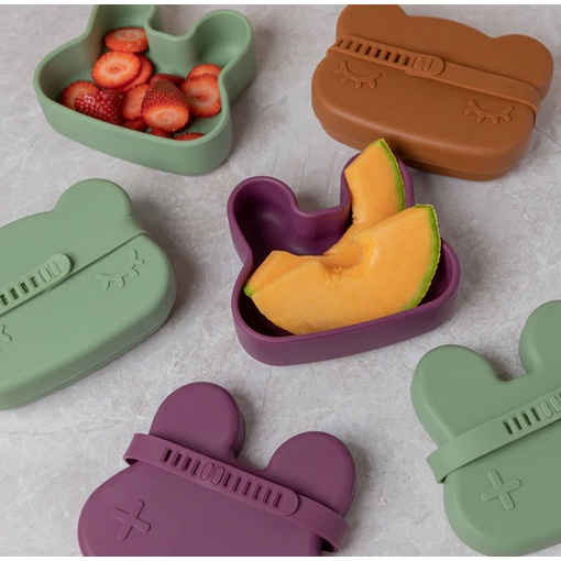 We Might Be Tiny Silicone Snackie - Silicone Plate Bowl Karakter Piring Silikon Snack Piring Makan Anak Bayi