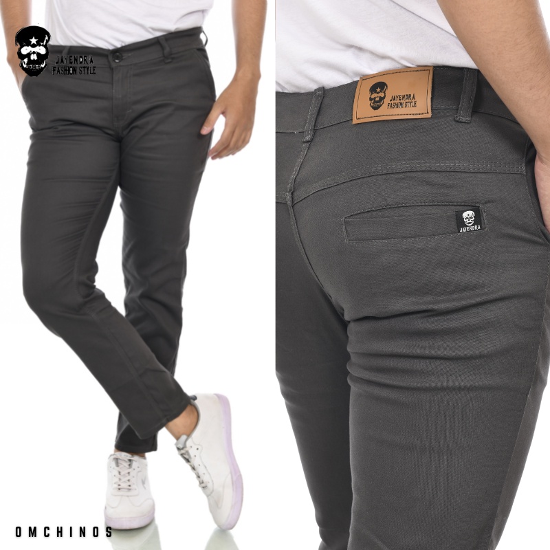 Celana Panjang Pria Chino Pants Chinos Slim fit Outfit Distro Kantor Kerja Casual Harian Santai