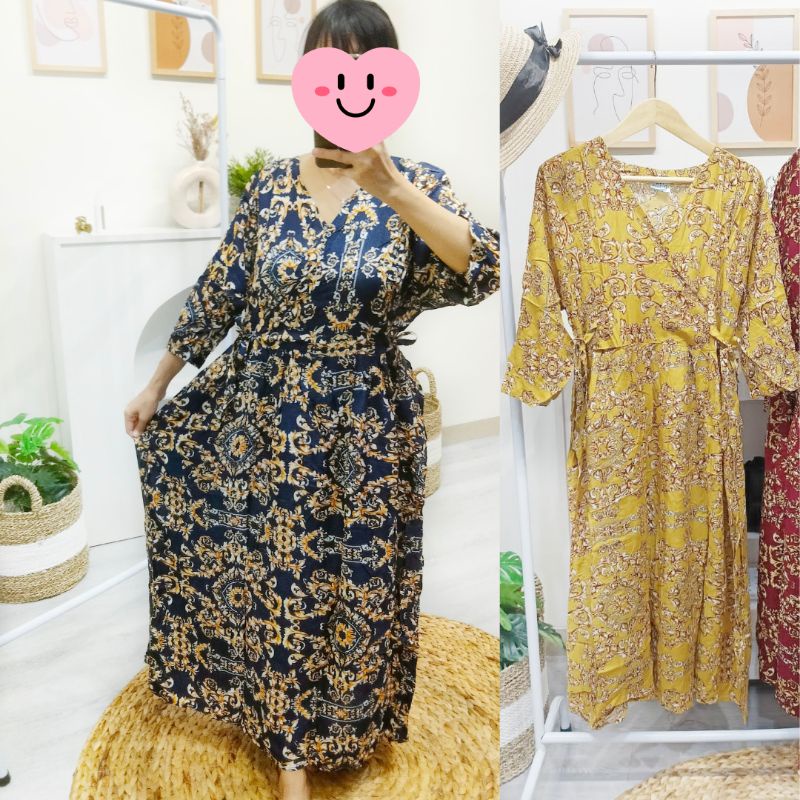 Daster Batik Kimono Sultan  / Daster Kimono Centini Lengan 7/8 / Daster Chibi Kimono