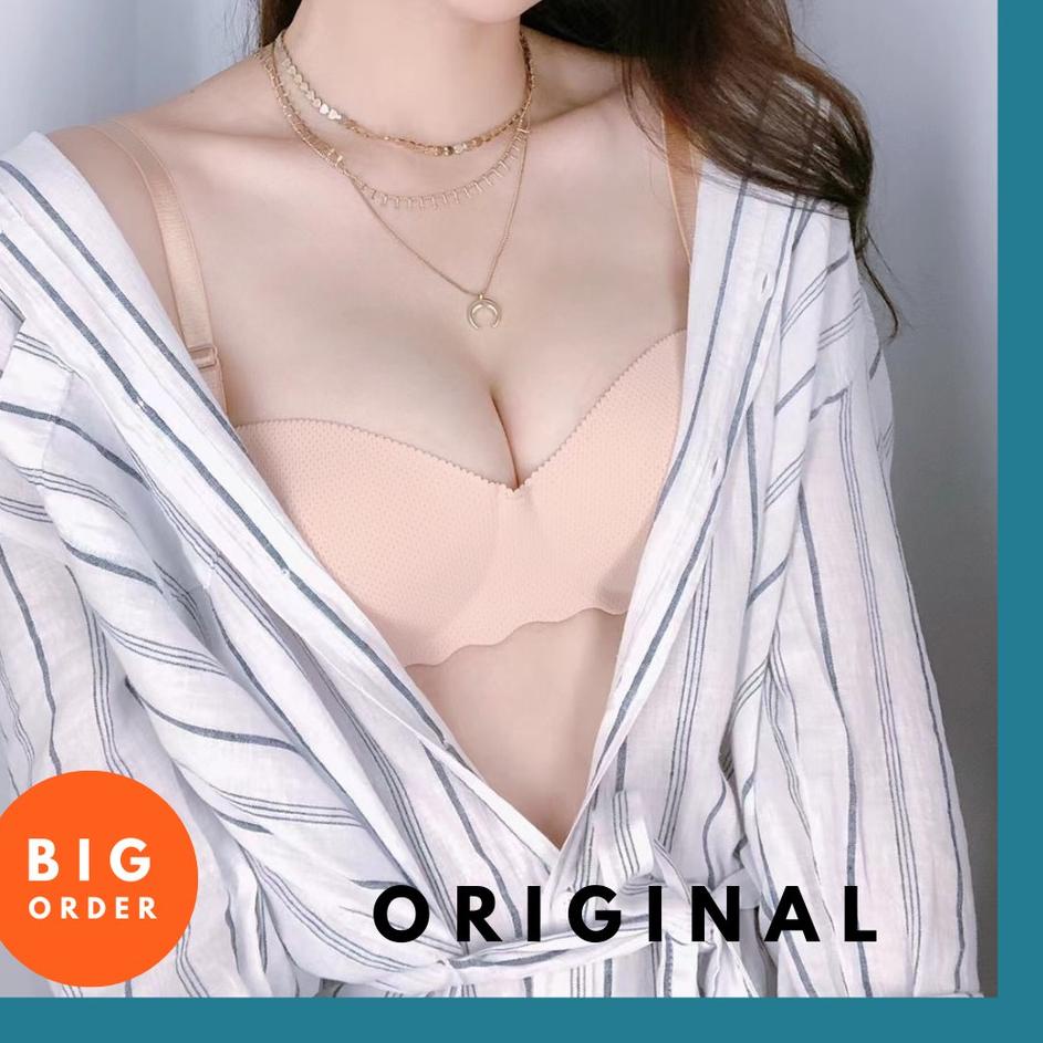 Lebih hemat--BH BRA WANITA UNDERWEAR CEWEK PUSH UP BRA LUCU BERGELOMBANG BRA PREMIUM BH25