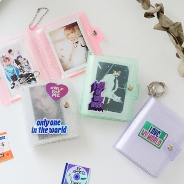 Album Foto Polaroid / Kartu Nama / Foto Mini 3 &quot;36 Slot Warna Jelly Glitter