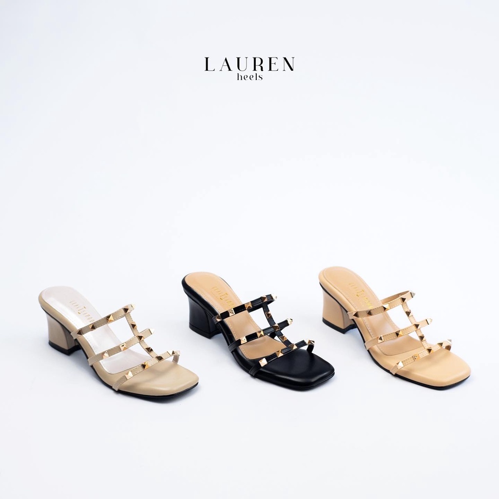 GLARISAMODA Lauren Heels Wanita 5cm Sandal heels wanita nyaman empuk