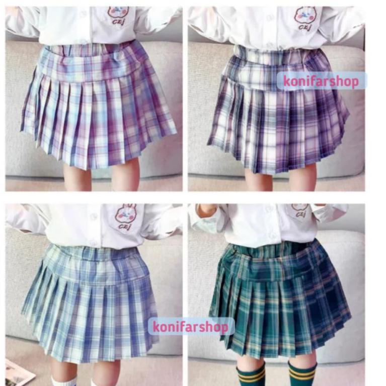 Rok lipit anak rok anak perempuan lipit korea anak fhaishon anak rok anak perempuan 1 sampai 8 tahun