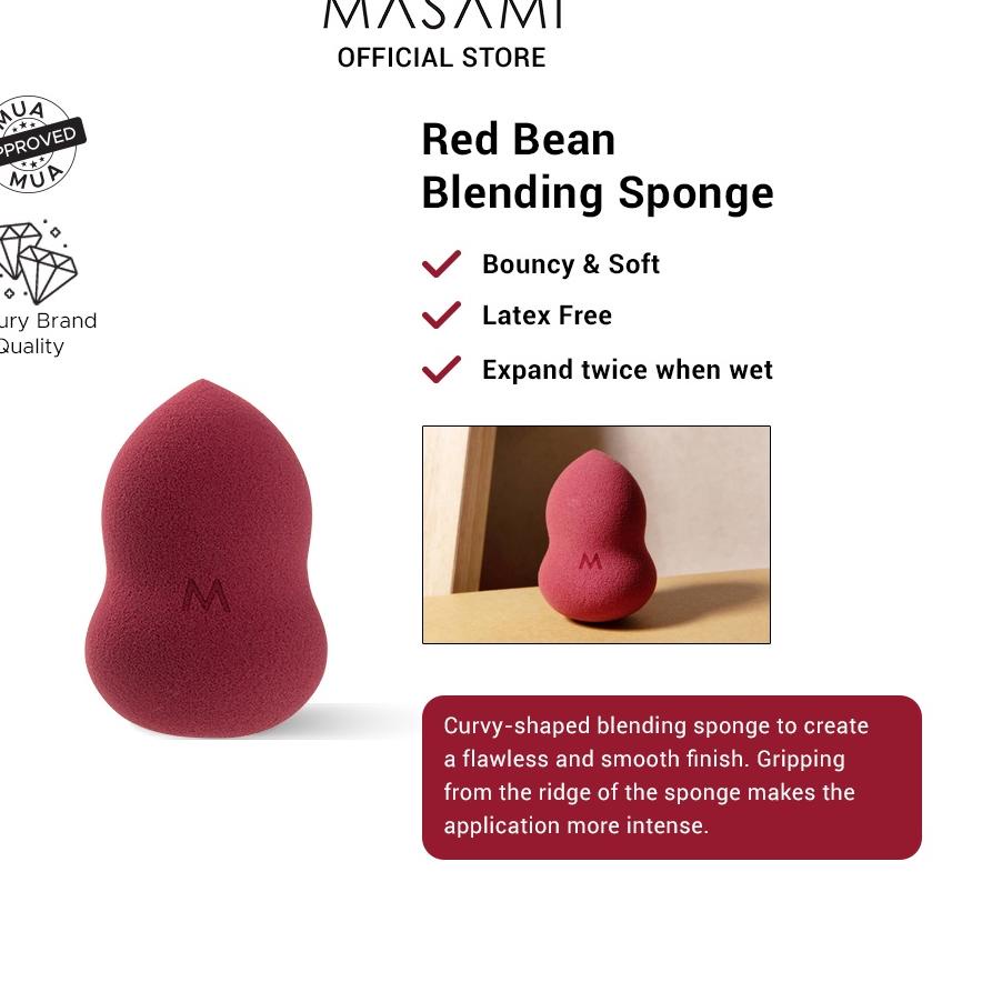 Masami Red Bean Blending Sponge Latex Free / Beauty Blender