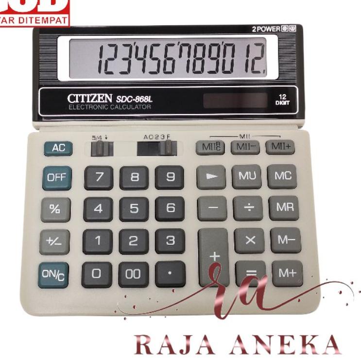 

New Citizen Calculator SDC-868L - Kalkulator DeskMeja Kantor SDC 868L citizen 868 ✓