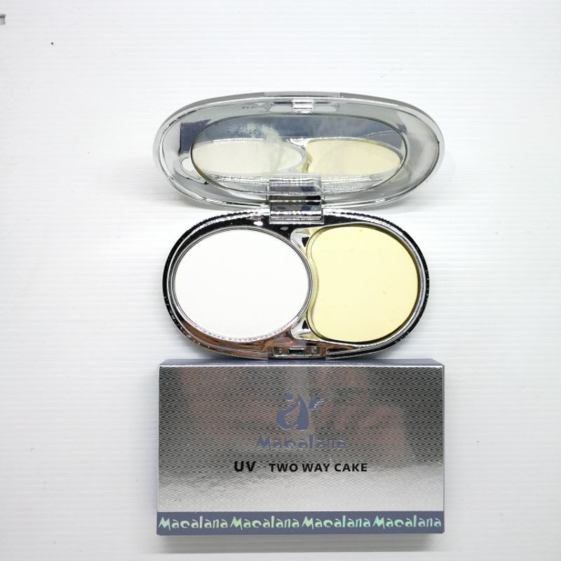 Bedak Padat Two Way Cake Macalana Uv White Make Up 10 Gr