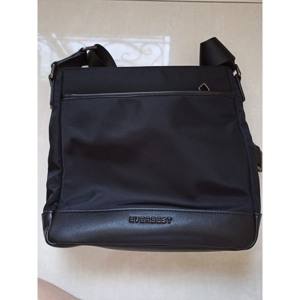 Everbest Men Sling Bag Everbest Black Tas Selempang Pria Original Branded