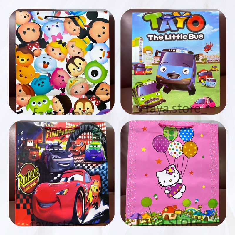 

PAPER BAG PAPERBAG MOTIF TAS KERTAS KADO ULANG TAHUN ANAK DEWASA