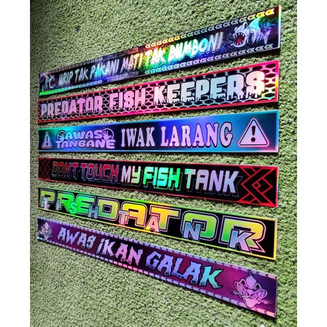 COSTUME / REQUEST STIKER IKAN GALAK HOLOGRAM