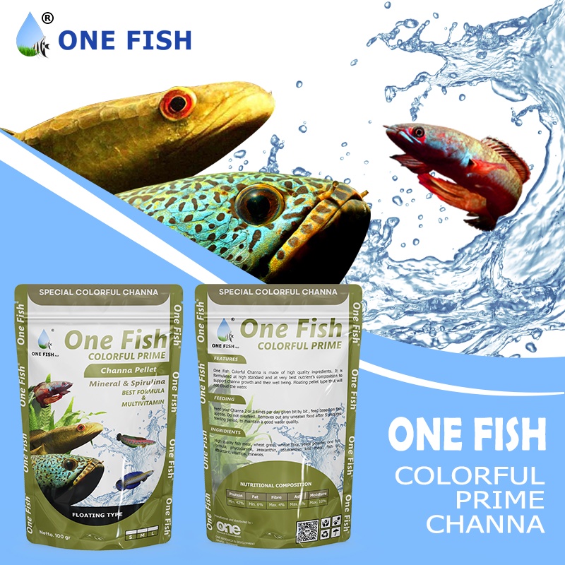 PELLET IKAN CHANNA COLORFUL PRIME - ONE FISH
