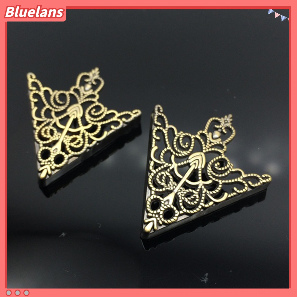 1 Pasang Bros Pin Bentuk Bunga Geometris Model Hollow Untuk Unisex