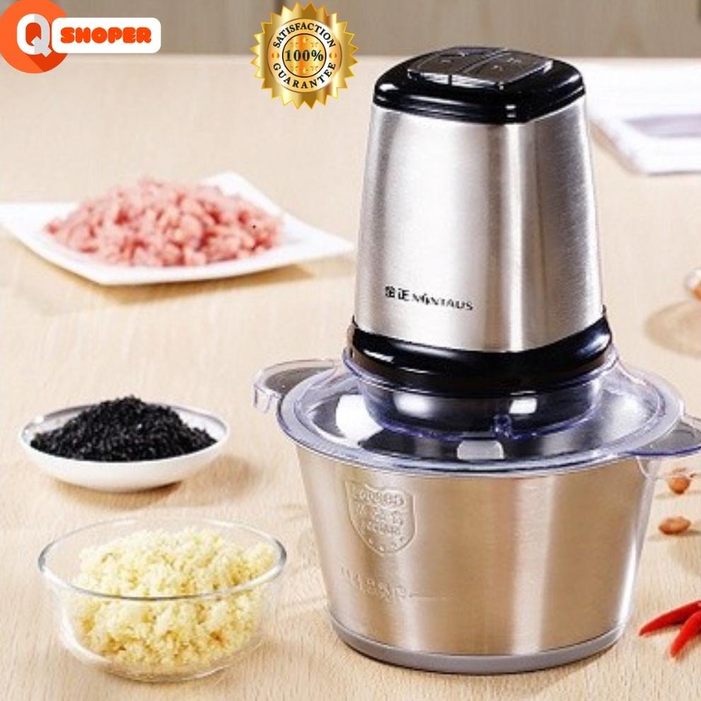 [KODE W7358] [COD] BLENDER DAGING STAINLESS 2L / FOOD CHOPPER STAINLEES KUAIDA MEAT GRINDER CHOPER P