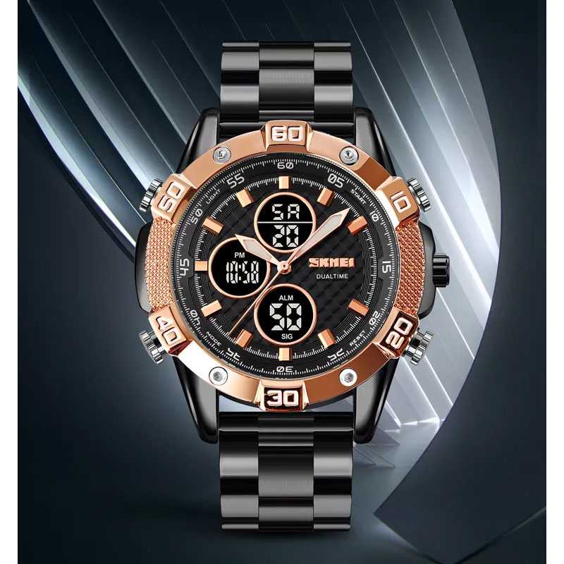 ARS - SKMEI Jam Tangan Pria Luxury Stainless Steel Wristwatch - 1838