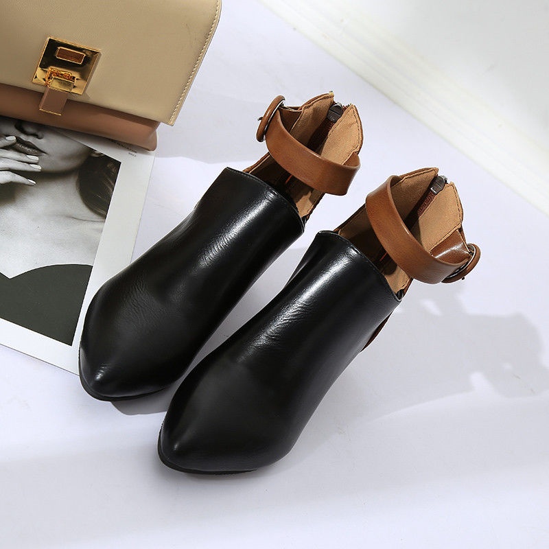 ✅PINKEY P085 Sepatu Boots Korea Import Shoes Wanita Model Mid Heels Tebal