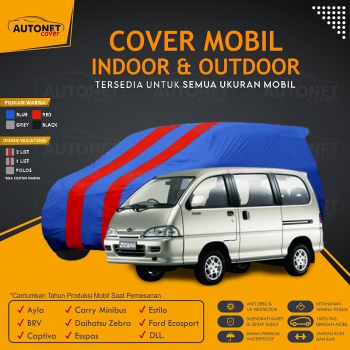 [READY] Cover Mobil Outdoor Daihatsu Zebra Autonet Cover Espas Estillo - Daihatsu Zebra / Perlengkap