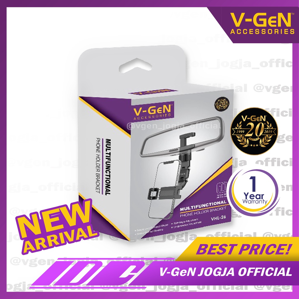 Car Holder V-GeN VHL-26 Rear View Holder Hanpdhone 360° V-GeN