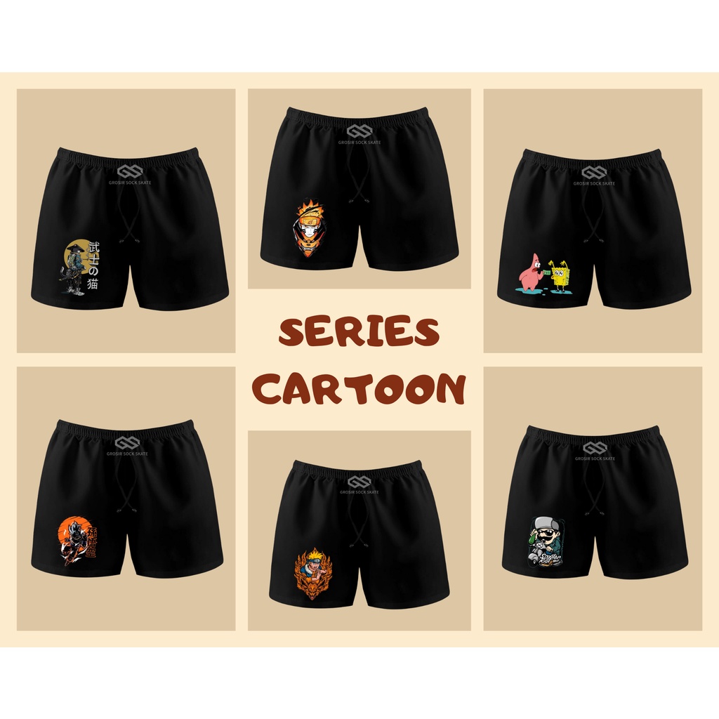 CELANA BOXER PRIA SERIES CARTOON BEST SELLER