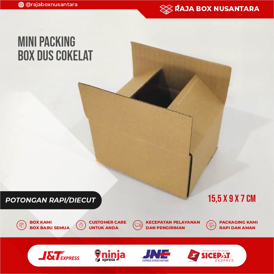 

Kardus Box Packing Polos Uk 15x9x7 cm Diecut