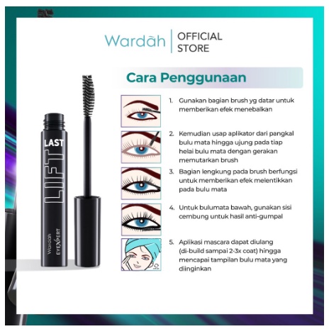 Wardah EyeXpert Liftlast Waterproof Mascara 50ml