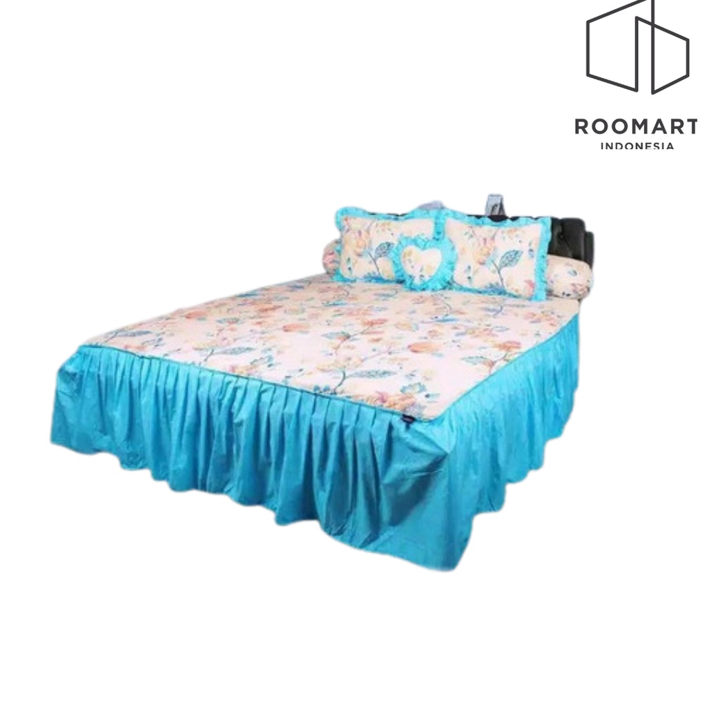 Sprei Rumbai All New My Love Gardena Ukuran 160x200 Queen & 180x200 King Tinggi 30 Sprey Flower Sepr