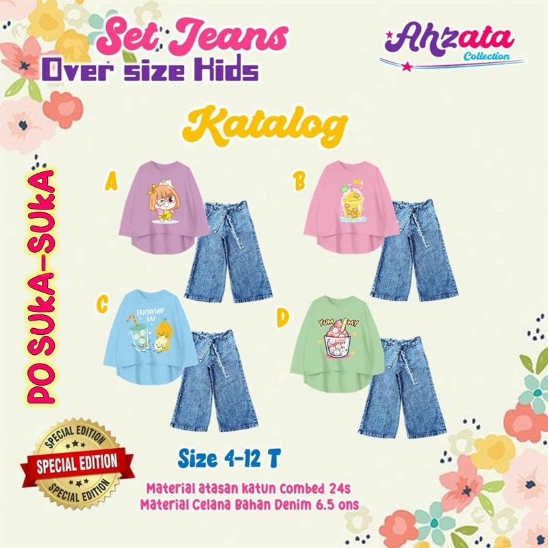 SET OVERSIZE JEANS by Ahzata