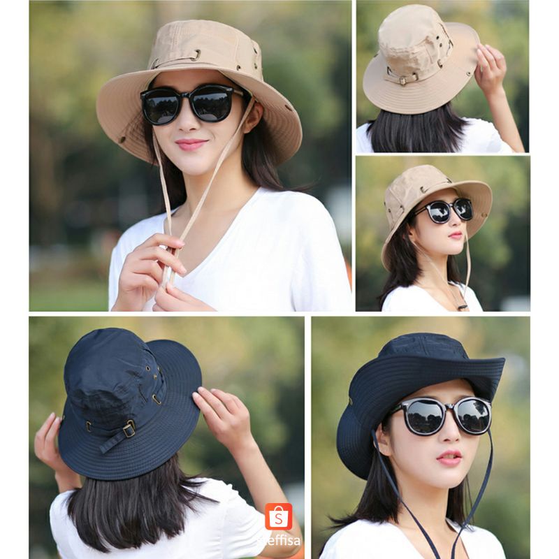 TOPI RIMBA | fashionable outdoor bucket casual hat impor unisex pria wanita dewasa cewek cowok cod keren