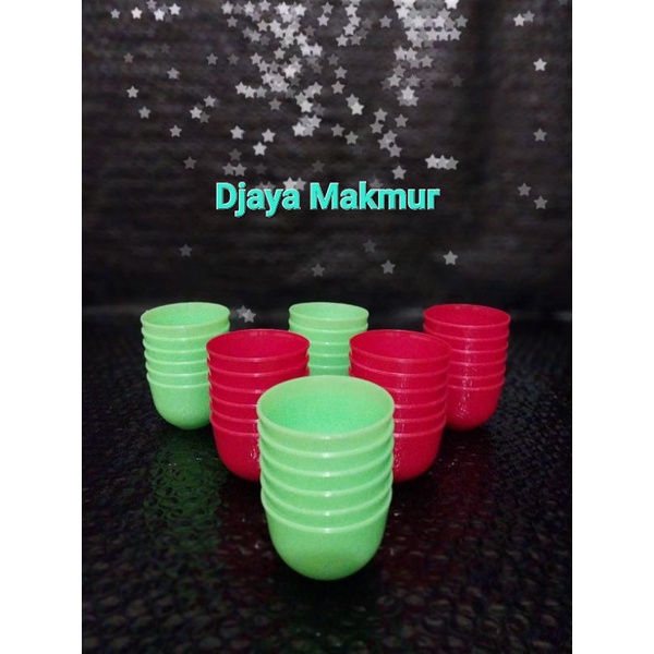 Cetakan Kue Mangkok Plastik Besar Cetakan Kue Talam Apem Uk 5cm (12pcs)