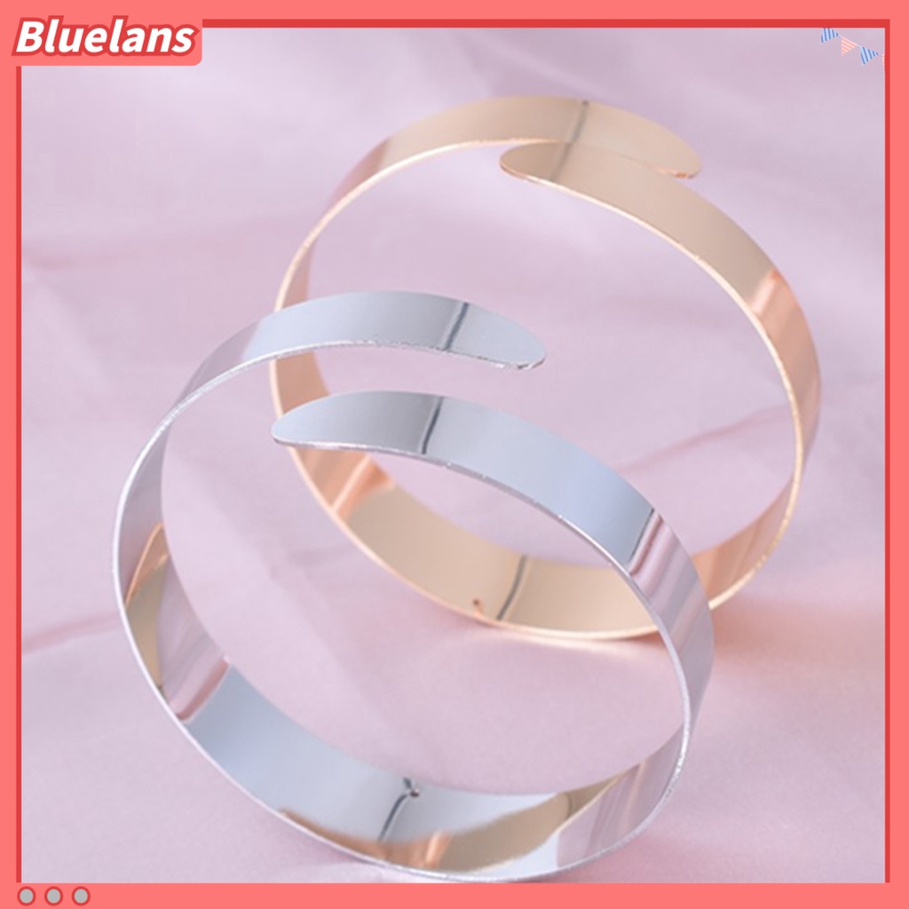 Bluelans Women Punk Simple Coiled Spiral Upper Arm Cuff Armlet Armband Bangle Bracelet