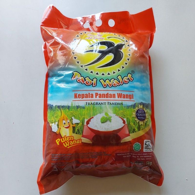 BERAS SLYP ASLI CIANJUR, KEPALA PANDAN WANGI, HALAL, SNI, 5 Kg, PADI WALET