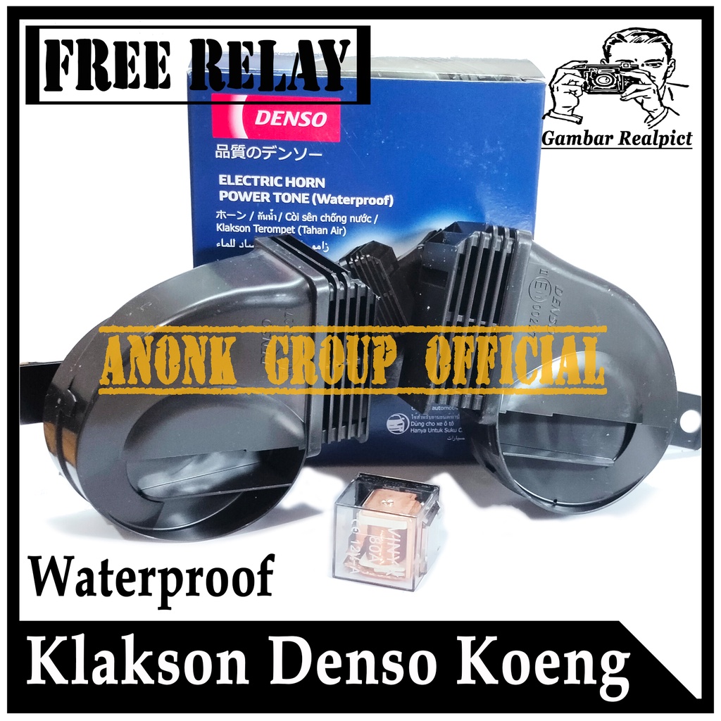 Jual Klakson Denso Keong Motor Mobil Waterproof / Klakson Denso Power
