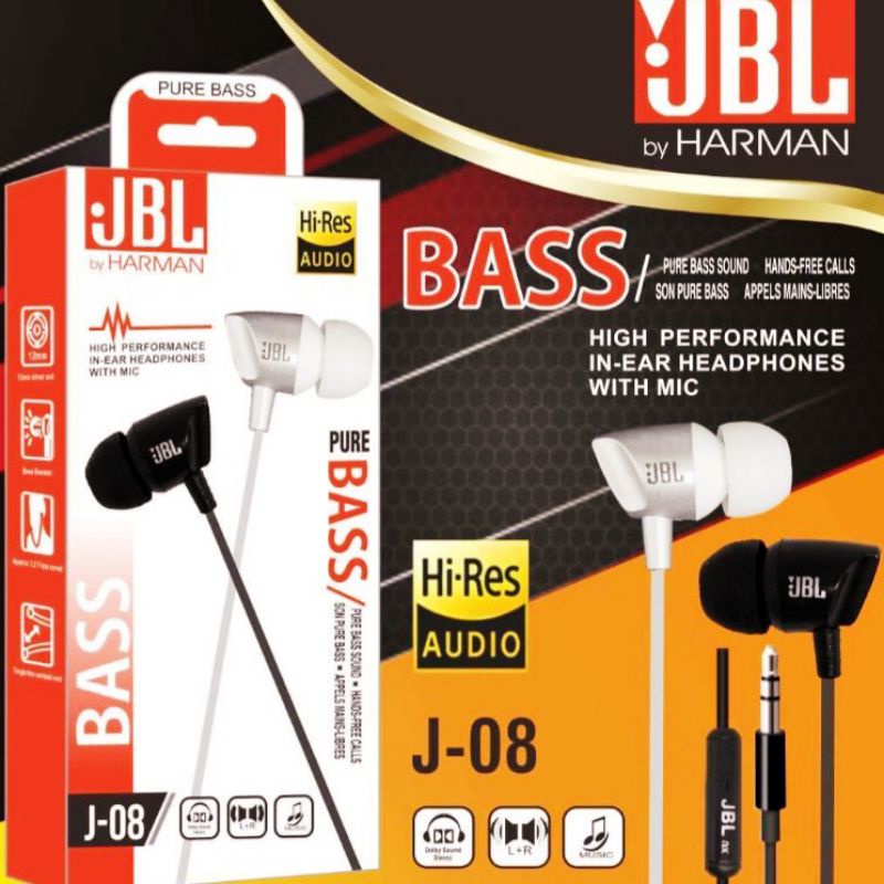 (ba) HF / HEADSFREE HEADSET JBL SERI J-08 PURE BASS